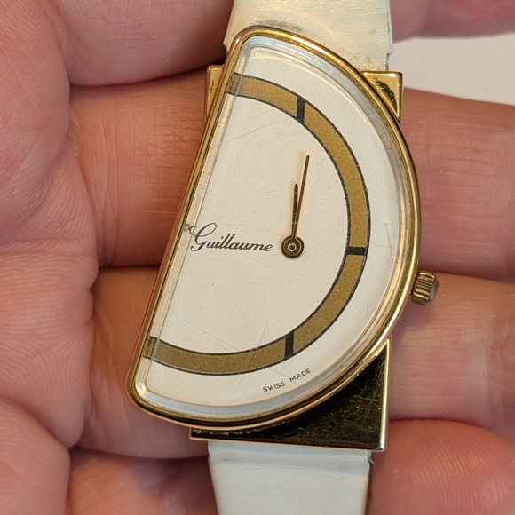 Guillaume Ladies' Watch Swiss Made Vintage Watch Half Moon Very Rare! - Picture 8 of 8
